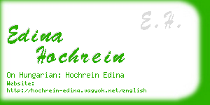 edina hochrein business card